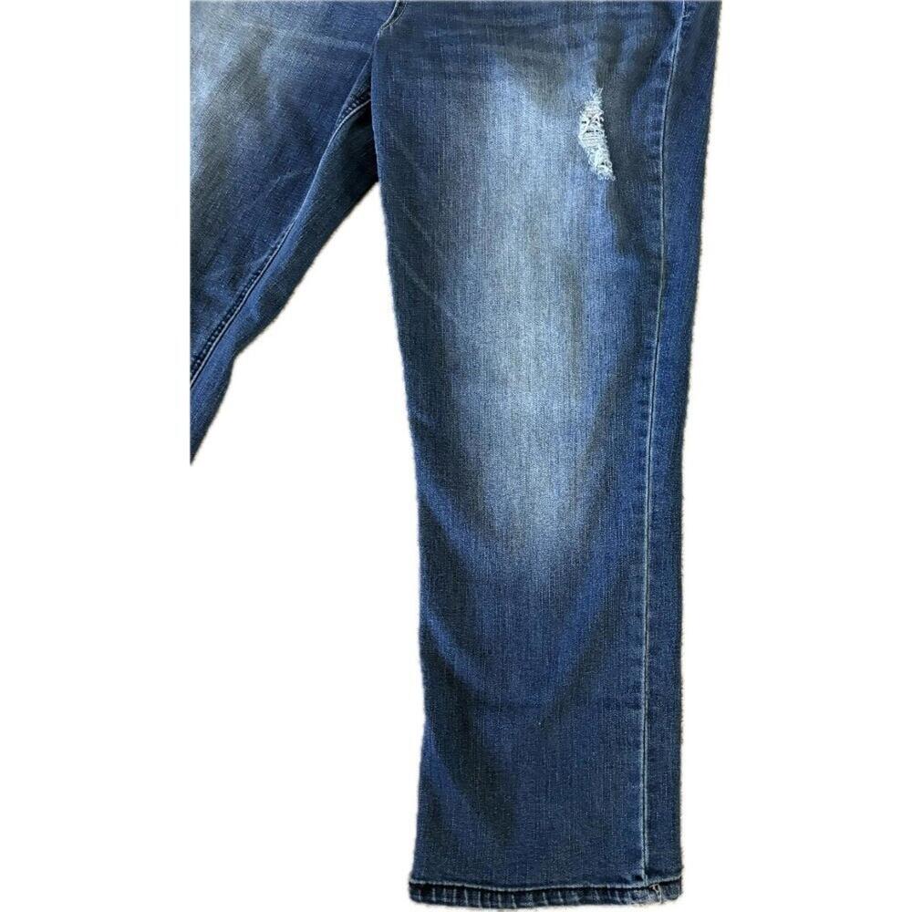 Democracy Distressed Denim Jeans Flex-ellent Stretch Ankle Women's Size 14 - Picture 8 of 12